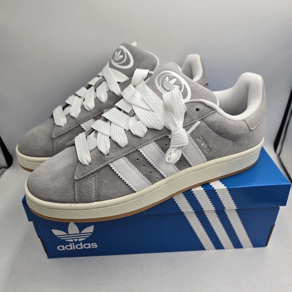 Adidas Campus 00s HQ8707 Gray White Suede Shoes Men’s 11 Women’s 12 New In Box